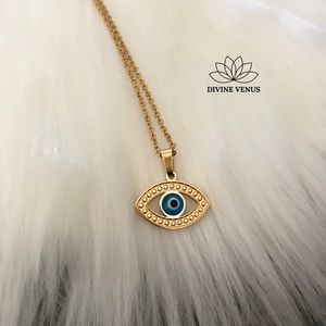 Evil Eye 🧿 Pendant Stainless Steel Necklace